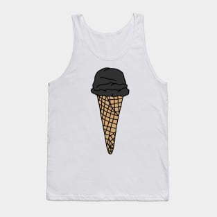 charcoal ice cream, black goth ice cream Tank Top